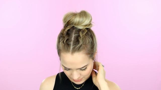 1 Week of Bun Hairstyles - Hair Tutorial! смотреть онлайн