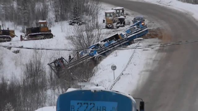 Буксировка буровой. Усинск. Часть 1. смотреть онлайн