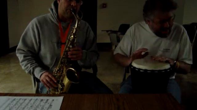 alto sax and djembe improvisation смотреть онлайн