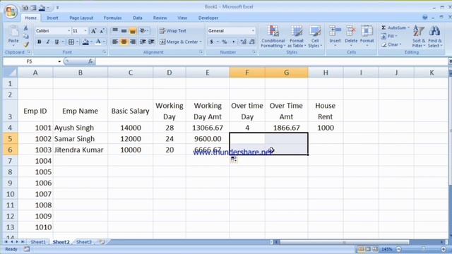 salary sheet in excel || Excel में Salary Sheet कैसे बनाते है। смотреть онлайн