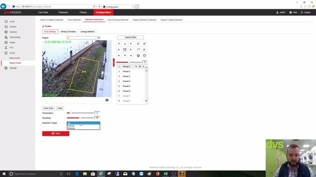 How to set up smart tracking on a Hikvision PTZ using VCA смотреть онлайн
