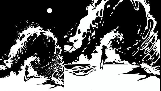 Procreate: монохромная книжная иллюстрация смотреть онлайн