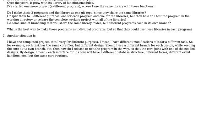 Best ways to manage my Git repositories with projects sharing the same code смотреть онлайн