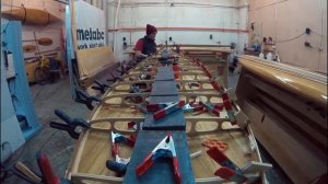 Сборка деревянной SUP доски Mitrich. Как построить САПборд из натурального дерева второй этап сборк