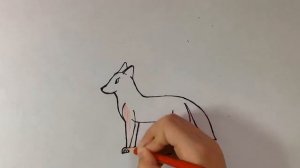 Как нарисовать красного волка / Видео урок / PonArt /