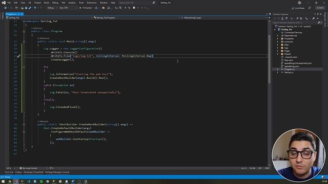 Serilog Tutorial - Starting out with Serilog in ASP.NET Core (Blazor app) смотреть онлайн