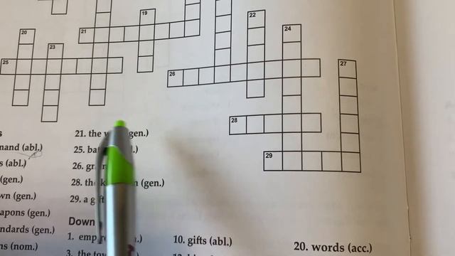 Ludere Latinae Lesson 9 Grammar Crossword смотреть онлайн
