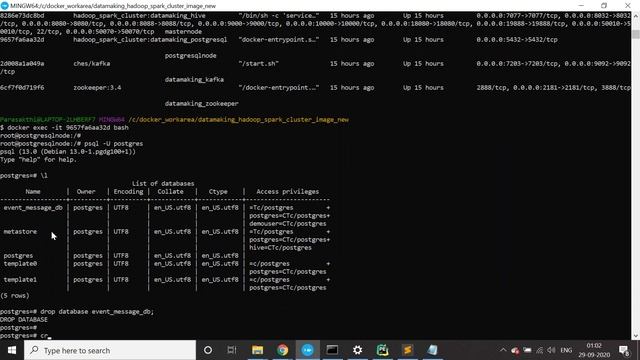 Setting up PostgreSQL Database(Events Database) | Using Docker | Data Making | DM | DataMaking смотреть онлайн