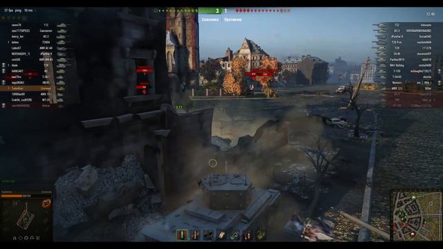 Cromwell светляк. Карта Руинберг. World of Tanks. Видео шестнадцатое. смотреть онлайн