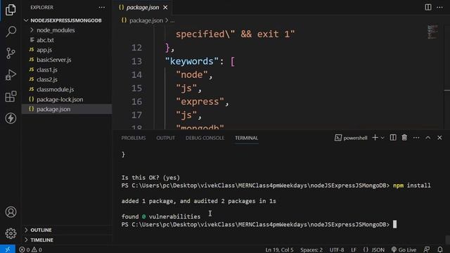 Package.json file and node_module folder | Node JS in Hindi смотреть онлайн