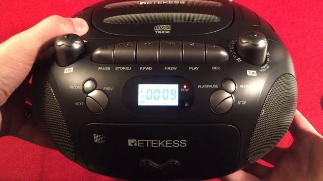 Retekess TR630 AM FM CD SD USB RECORD MP3 TAPE BoomBox Radio Review смотреть онлайн