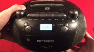 Retekess TR630 AM FM CD SD USB RECORD MP3 TAPE BoomBox Radio Review