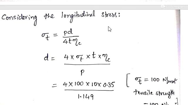 Problem On Thin Cylindrical Shells(Pressure Vessels), Mechanics Of Solids, (SOM)