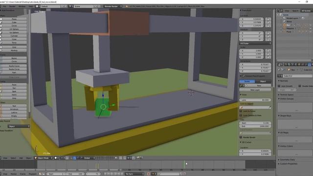 Blender 2.79b - Child of - Constraint смотреть онлайн