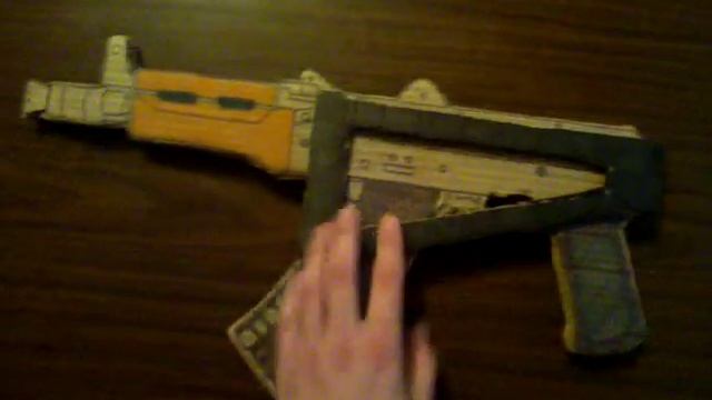 3D модель Ак-74/2у из картона своими руками (+нож) смотреть онлайн