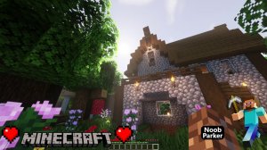 Майнкрафт — коттедж в темном лесу, minecraft.