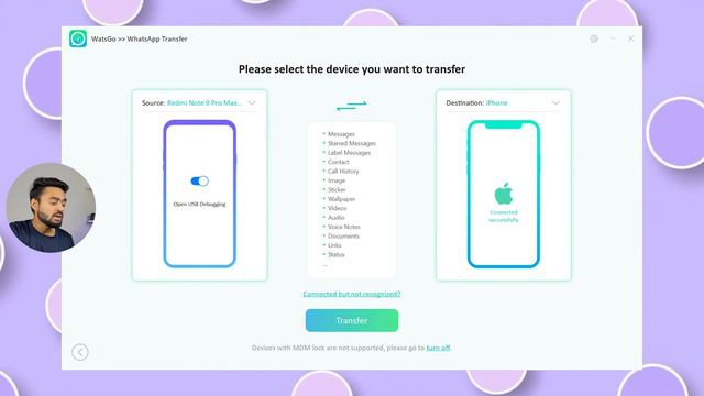 how to transfer whatsapp Data from android to iphone ! смотреть онлайн