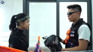 Nerf Guns War :  Couple S.W.A.T Of SEAL TEAM Mighty Fight Leader One Eye Of Dangerous Team Criminal
