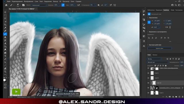 ОБРАБОТКА В СТИЛЕ АНГЕЛА!!! | Speed art | Photoshop смотреть онлайн