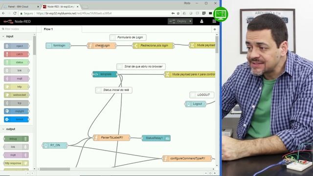 Configurando o Node-RED - Automação Residencial com Internet das Coisas - Vídeo #7 смотреть онлайн