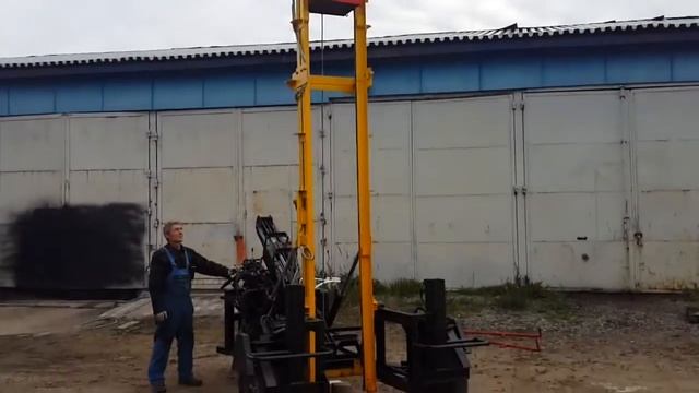 Мини установка для забивки железобетонных свай под частный дом смотреть онлайн