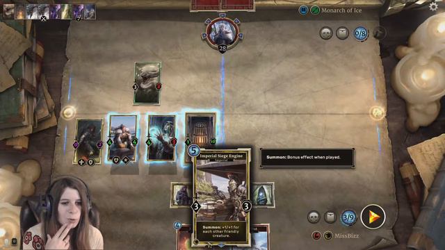 Monarch of Ice Vs. MissBizz Solo Arena! Let's Play The Elder Scrolls Legends Solo Arena! ESL #7 смотреть онлайн