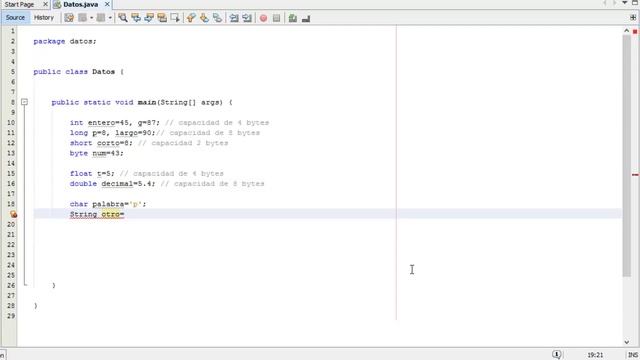 Tipos de datos (short, byte, char, String y boolean) Java NetBeans 8.1 смотреть онлайн