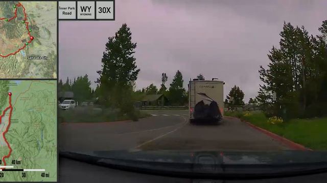 Drivelapse USA 2022 4/14 - Soda Springs - West Yellowstone - 60 fps HDR - 4k - 30x-60x speed смотреть онлайн