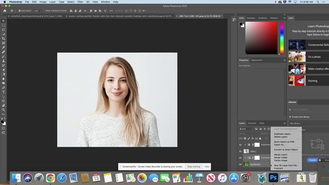 How to Create a Double Exposure Portrait in Photoshop смотреть онлайн
