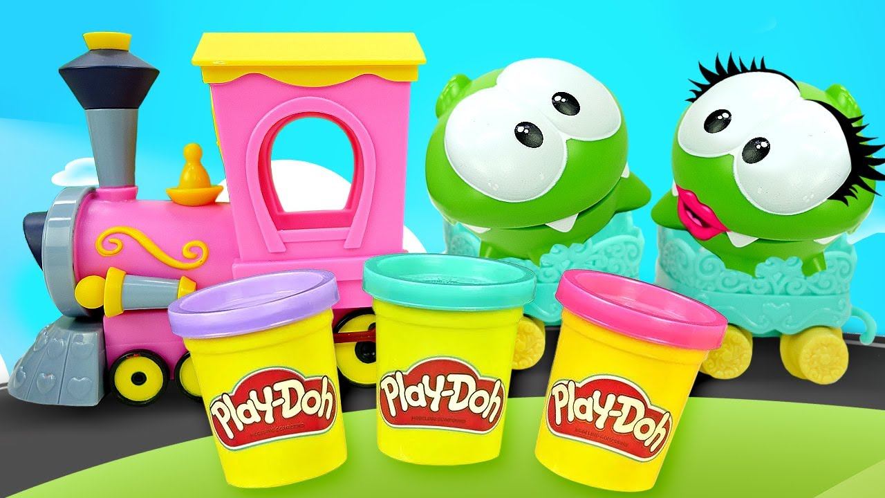 Om Nom cartoon video for kids! Toy Om Nom Play-Doh cooking toys & toy videos for kids смотреть онлайн