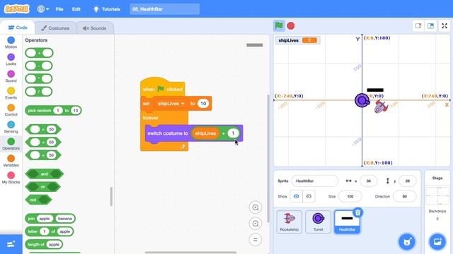 Scratch Health Bar Tutorial смотреть онлайн
