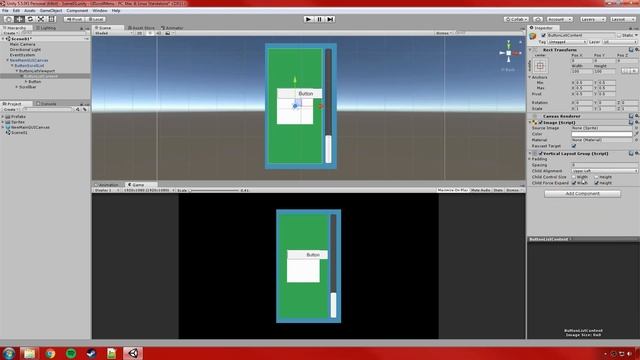 Unity UI - Scroll Menu Pt 2: Vertical List - A scrolling, vertical list of buttons. смотреть онлайн