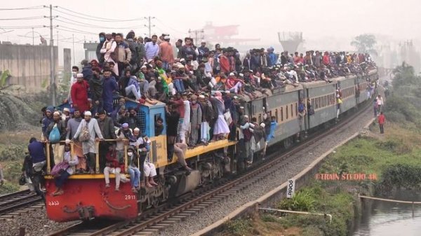 Most Overcrowded Train in the World || Bishwa Ijtema Train of Bangladesh Railway