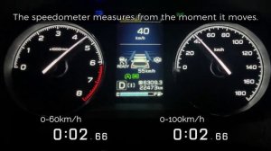 (2020y) SK5  FORESTER turbo acceleration test,cruise engine RPM.(Japan specification)
