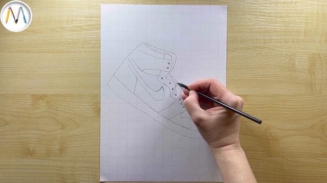 ОГНЕННЫЕ кроссовки джорданы Nike как нарисовать / AIR JORDAN drawing смотреть онлайн