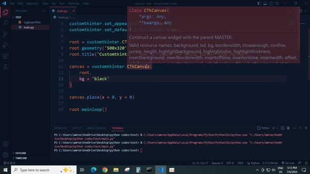 Customtkinter how to remove the white border from canvas смотреть онлайн
