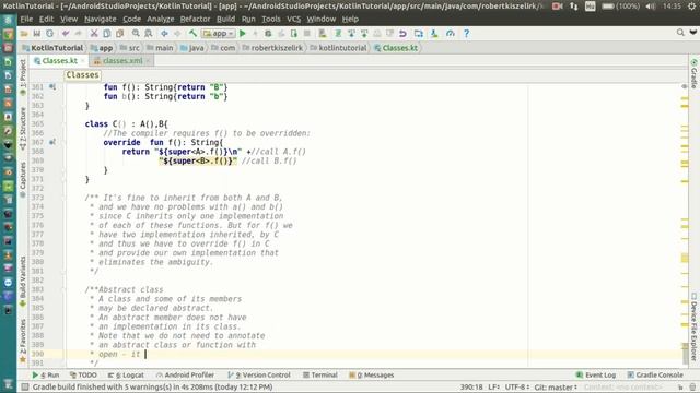 Android Kotlin Tutorial #060 - Classes and Inheritance - Abstract Class смотреть онлайн