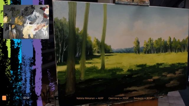 ? ХуДоЖнИкИ | Березовые рощи | Рисуем вместе | Живопись маслом | Александр Григорьев смотреть онлайн