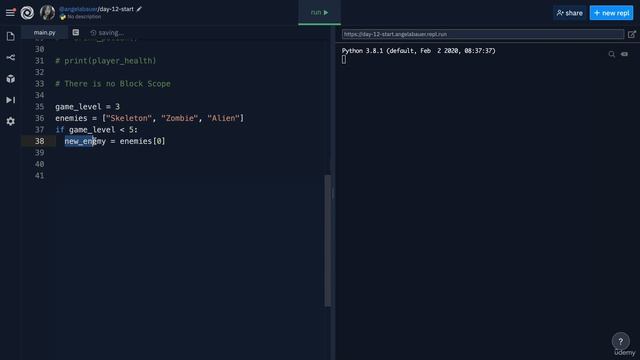 Day 12 - 117-Does Python Have Block Scope смотреть онлайн