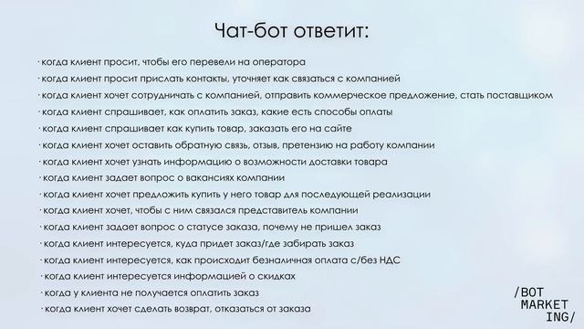 FAQ-бот | Чат-бот, отвечающий на типовые запросы клиентов смотреть онлайн