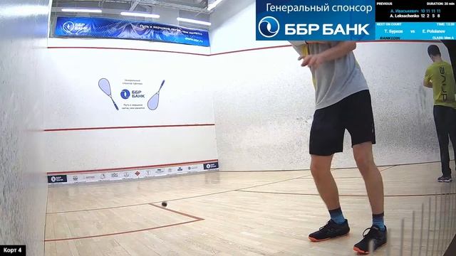 Корт 4. Турнир по сквошу BBR Bank SPB CUP 2022, день 2, 27.11. Сквош-клуб RC Club. смотреть онлайн