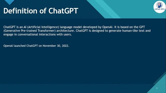 What is #ChatGPT and #OpenAI? | ChatGPT Demo | UiPath RPA смотреть онлайн