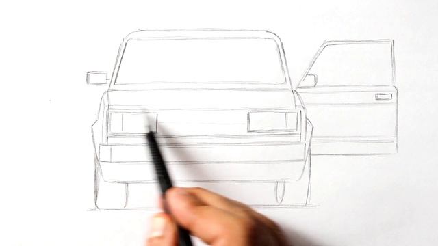 Как нарисовать ВАЗ 2107 Боевая классика смотреть онлайн