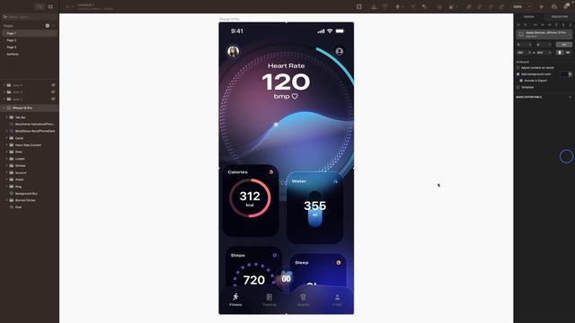 Fitness App UI Design in Sketch - iOS 16 Navigation Full Course смотреть онлайн