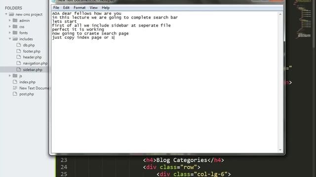 How to create Search bar php part 2 |Complete CMS in php смотреть онлайн