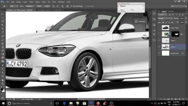 Photoshop Tutorial cs6 Car Mockup complete process Using Smart Object смотреть онлайн