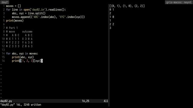 advent of code 2022 day 2: "rock paper scissors" (python) смотреть онлайн