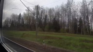 Сухона - Кипелово (в обход города Вологда) из окна поезда 15.05.2022