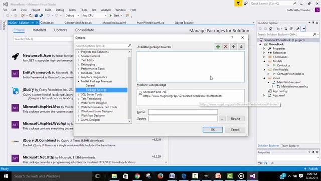 Get NuGet Packages Visual Studio 2015 смотреть онлайн