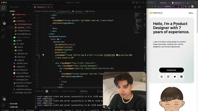 How to Create a Staggered Drop-Down Menu Animation in React | Framer Motion смотреть онлайн